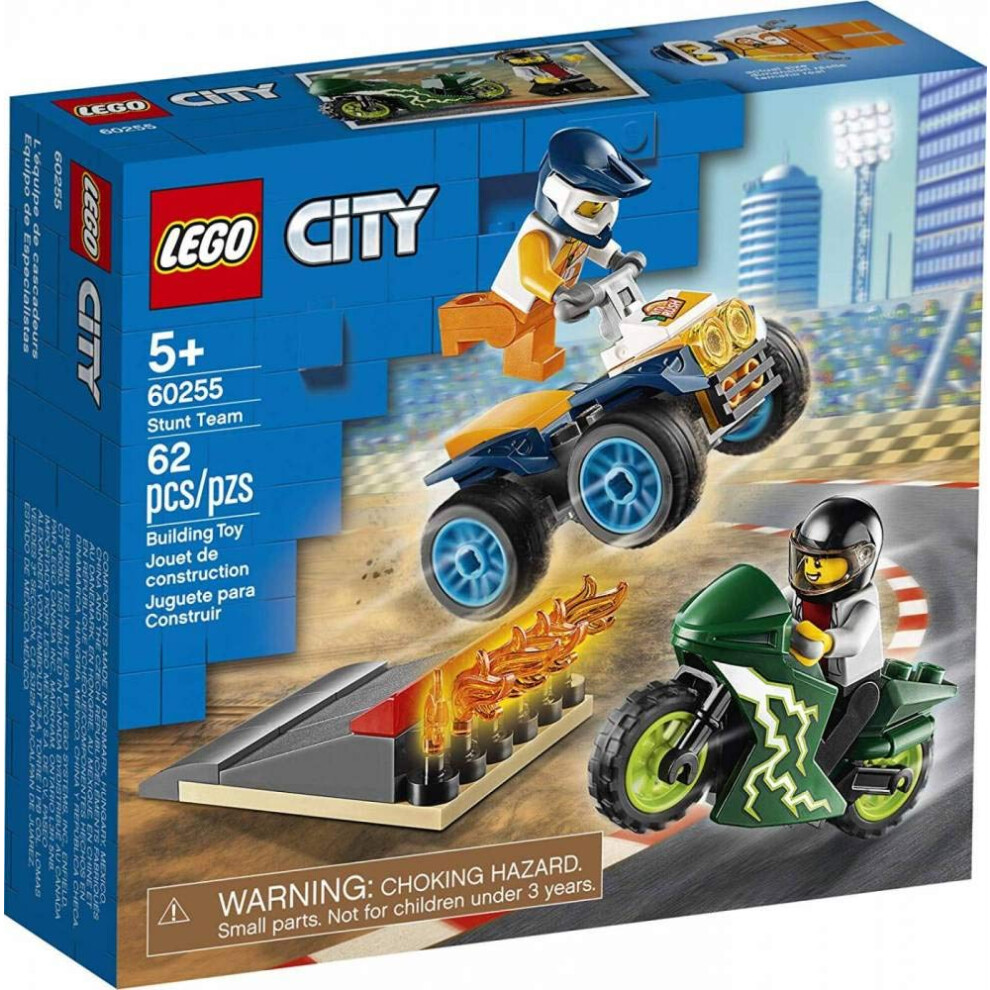 LEGO City Stunt Team 60255 Bike Toy  Cool Building Set for Kids  New 2