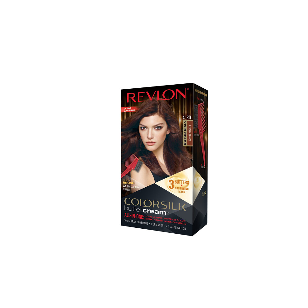 Revlon Colorsilk Buttercream Hair Dye  Vivid Reddish Bronze  Pack of 1