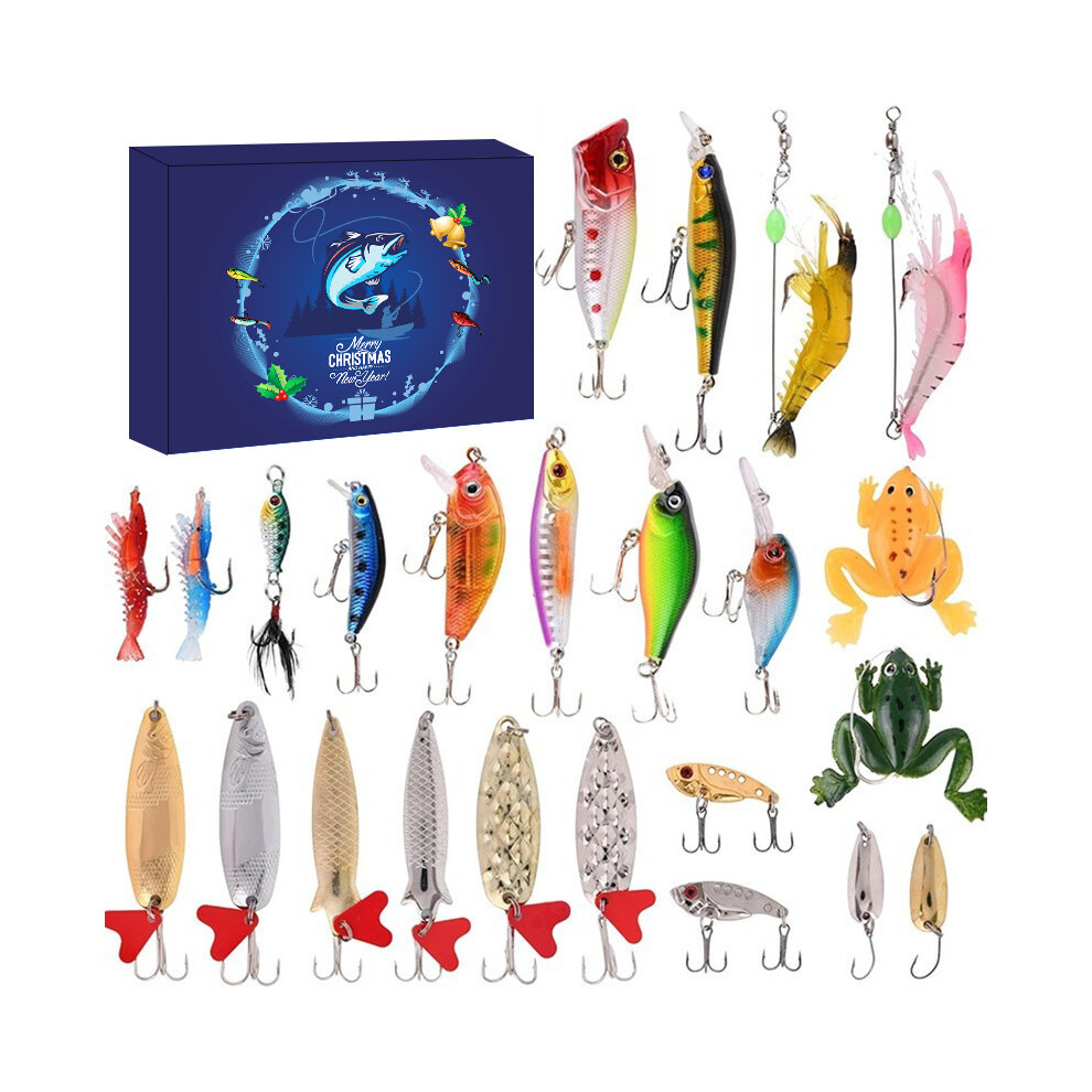 (HD-01 go fishing) Christmas Advent Calendars Countdown Advent Calendar Boys Girls Kids Party Favors Classroom Prizes Xmas Gift