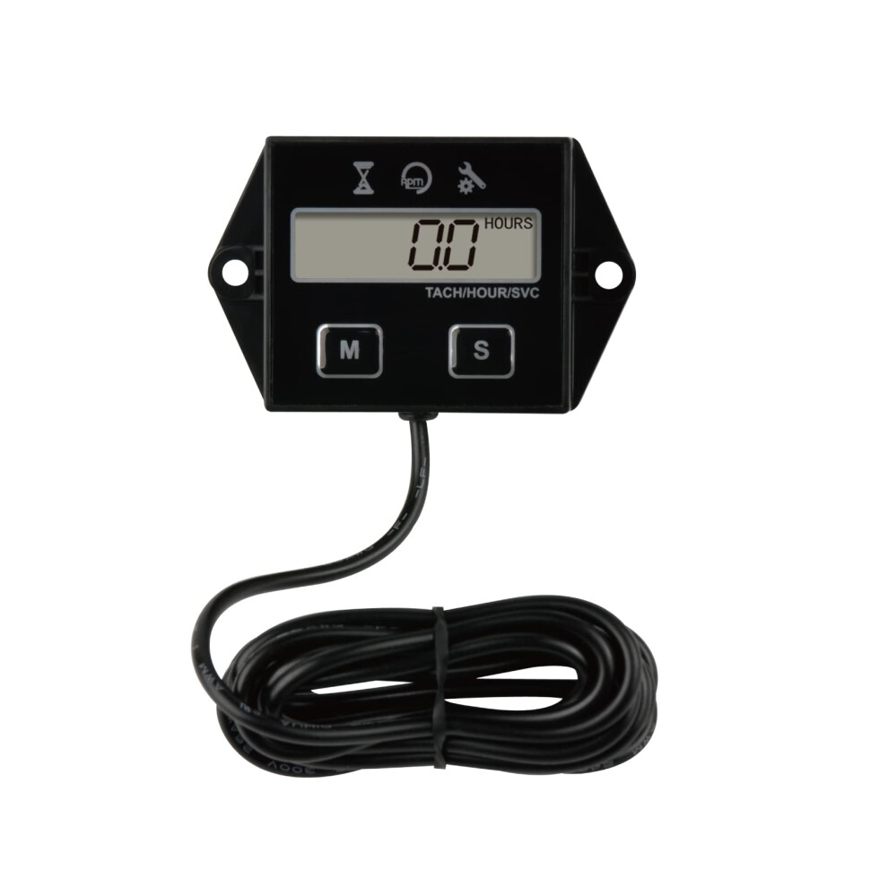 Yooreal Digital Inductive Tach Hour Meter Rpm Gauge Meter Tachometer F 787997589564