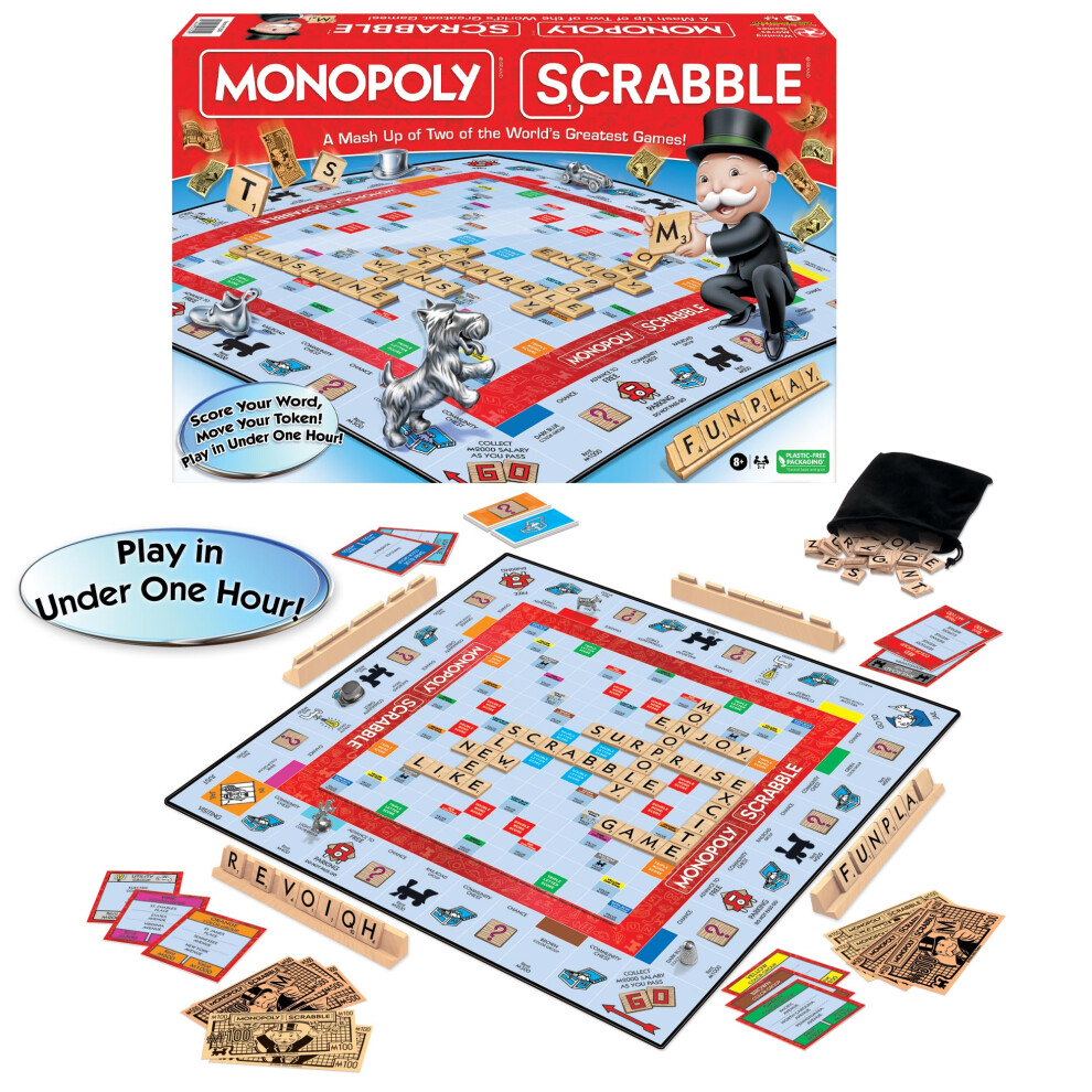 Monopoly Scrabble Game  Play in UNDER ONE HOUR  Score Your Scrabble Wo