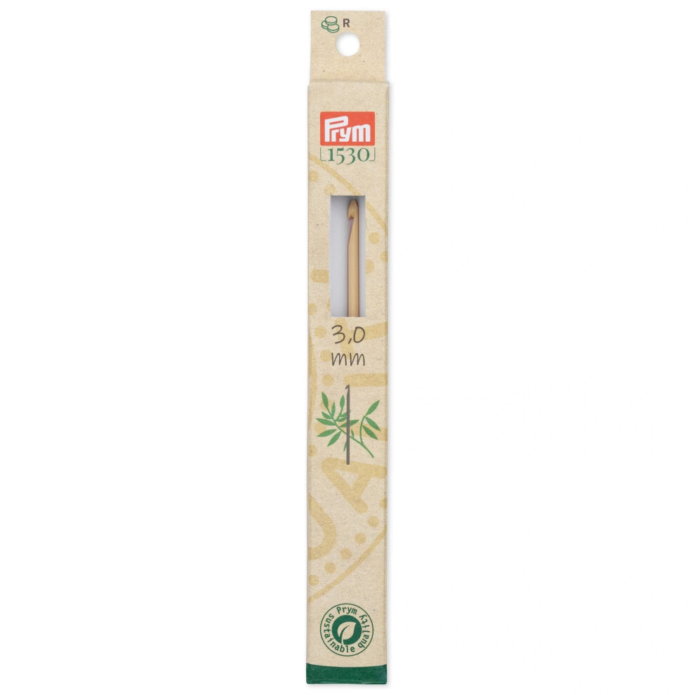 Prym 6""  3mm Bamboo Crochet Hook  One Size  Beige