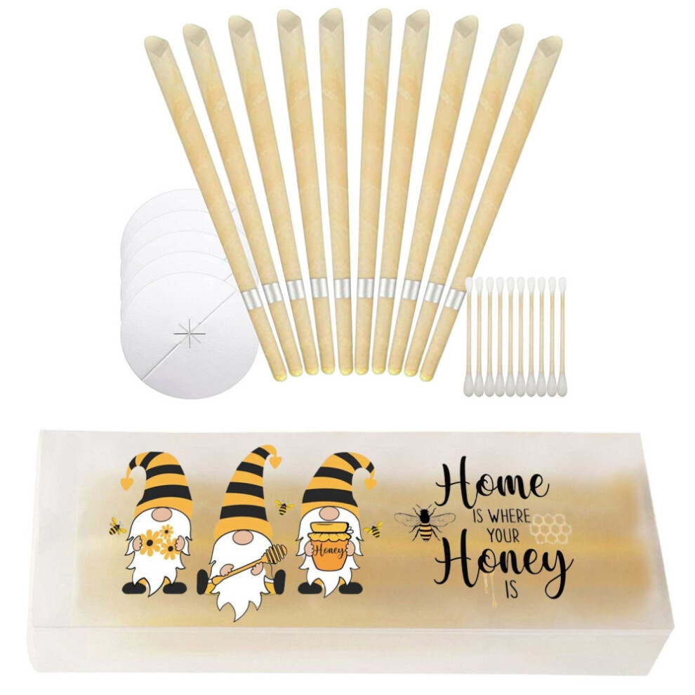 (10pcs) Handcrafted Ear Wax Removal Kit, Made With 100% Beeswax Coated Paper