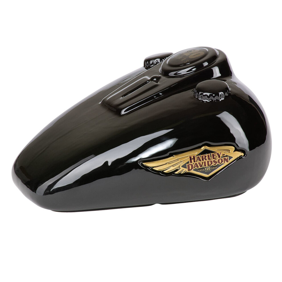 Harley-Davidson Black Ceramic Gas Tank Bank 120th Anniversary Limited