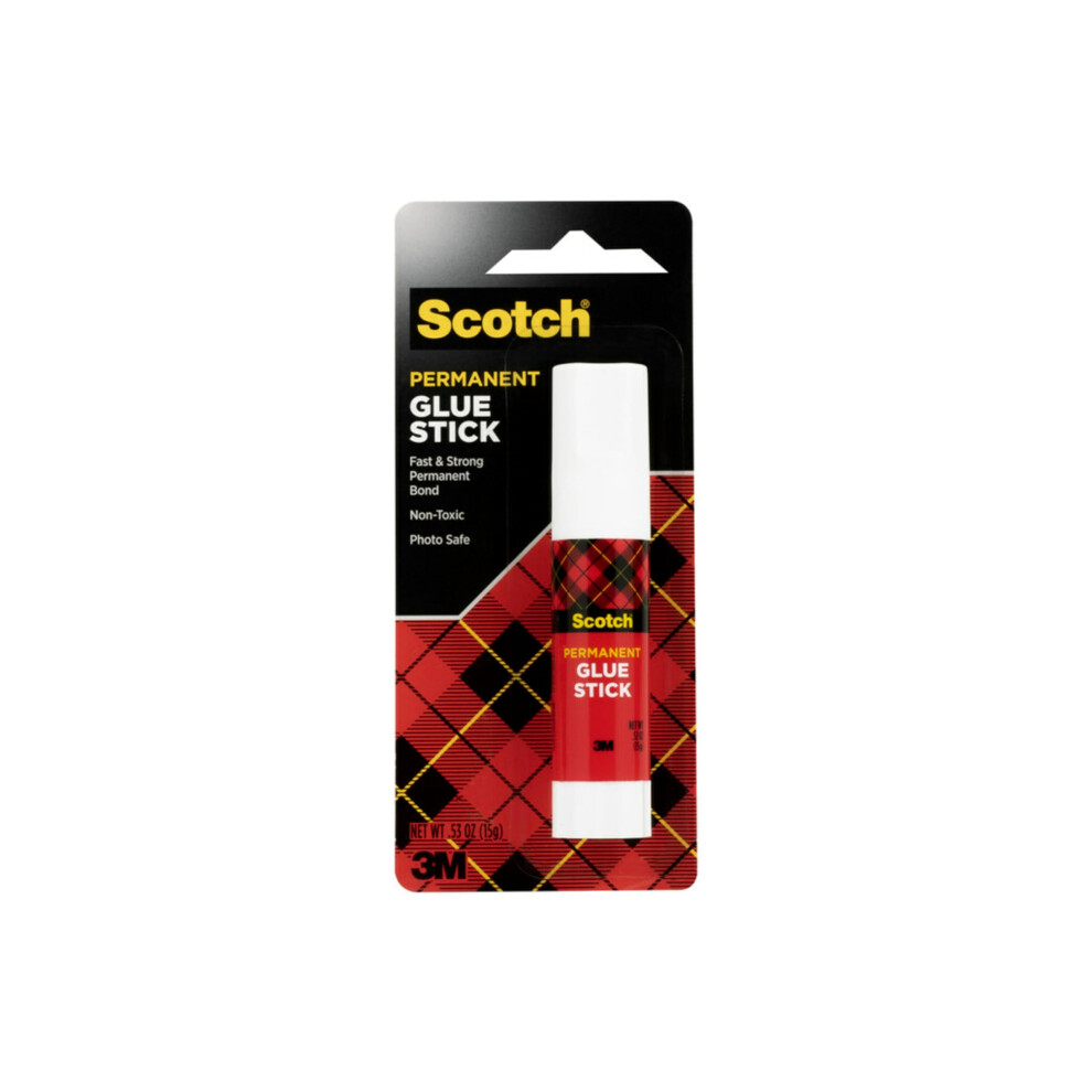 Scotch Glue Stick  .53 oz  Acid Free and Non-Toxic (6015)