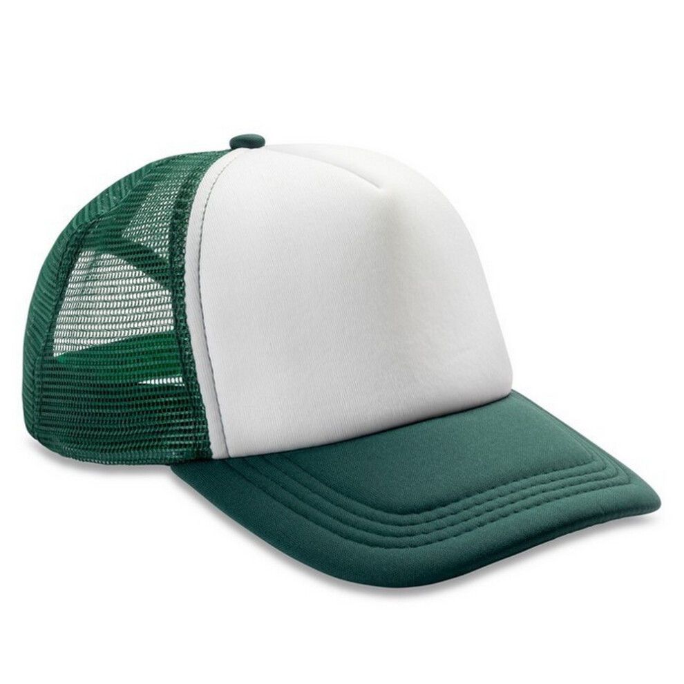 (One Size, Bottle Green/White) Result Detroit Trucker Cap