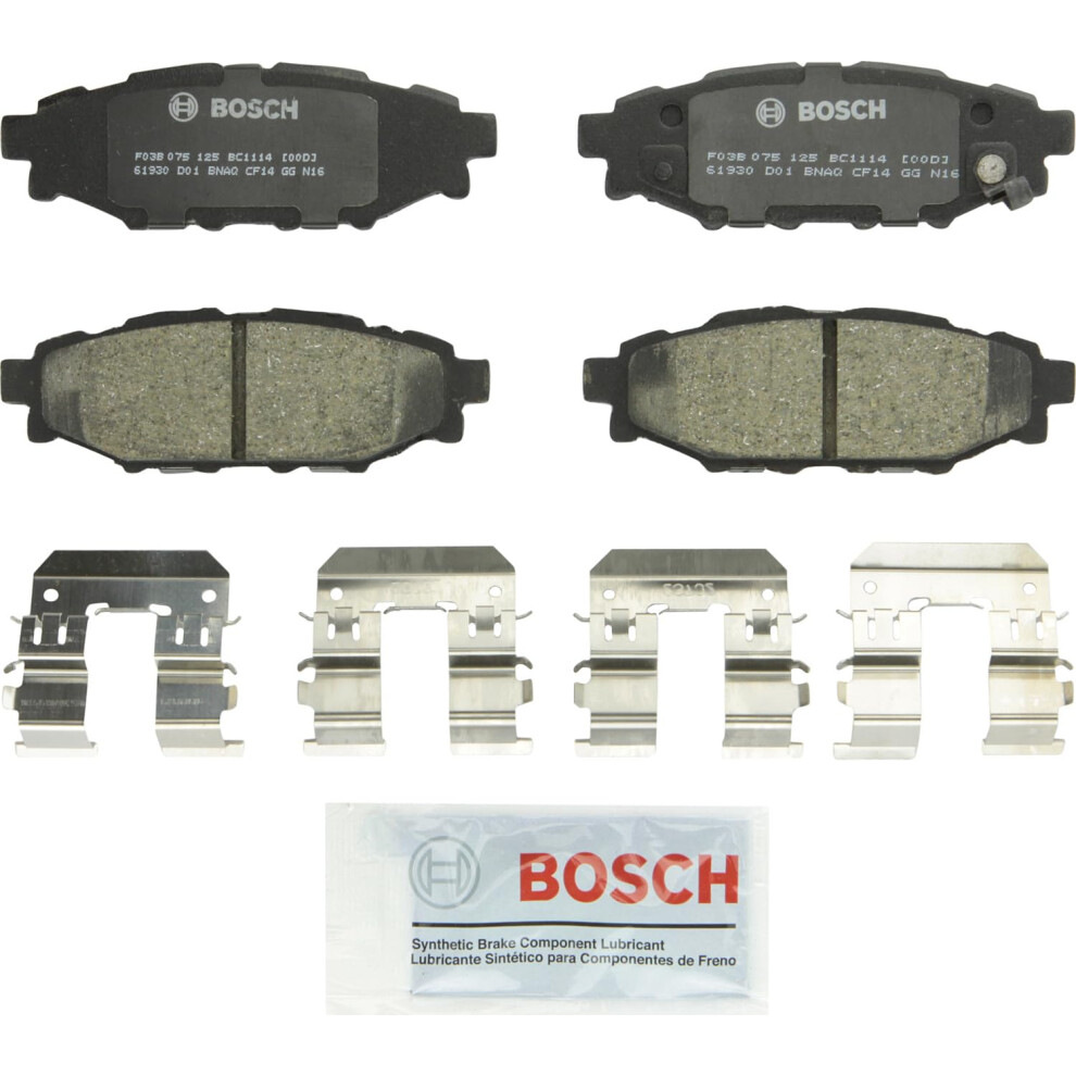 BOSCH BC1114 QuietCast Premium Ceramic Disc Brake Pad Set - Compatible