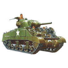 Tamiya US Med. Tank M4 Sherman Produ      o Primeira