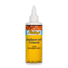 Fiebing's Leathercraft Cement - Leather Glue (4oz) - Quick Drying  Hig