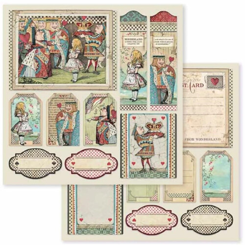 Stamperia International KFT Small Paper Pad 10 Sheets Double Sided Ali 1
