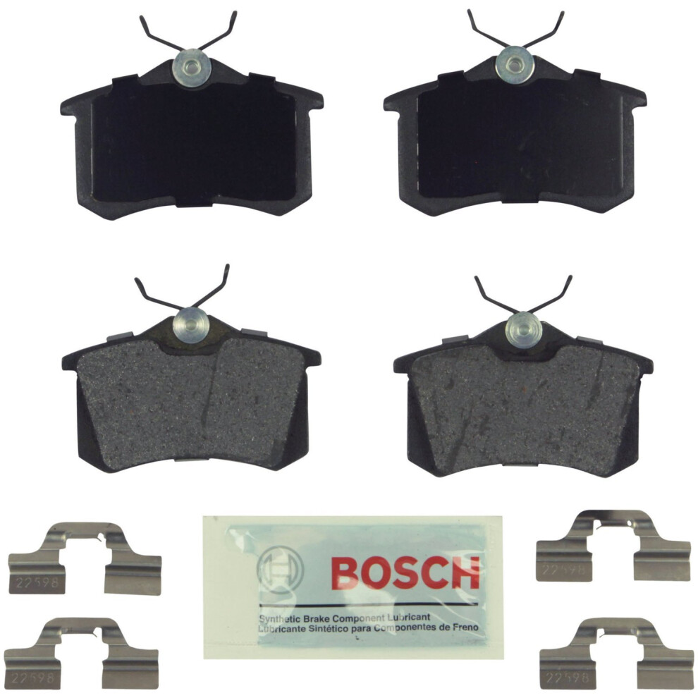 BOSCH BE340H Blue Semi-Metallic Disc Brake Pad Set With Hardware - Com