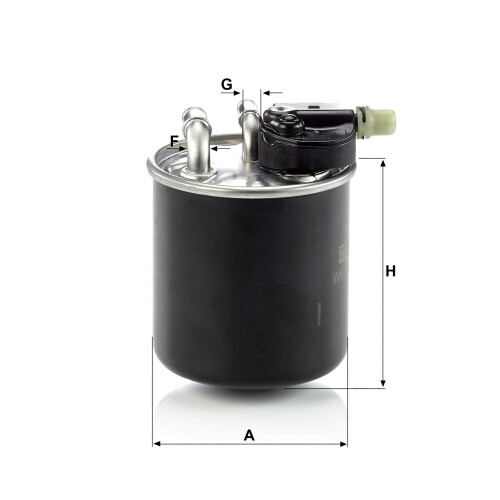 Filtro carburante MANN-FILTER WK 820/14 1