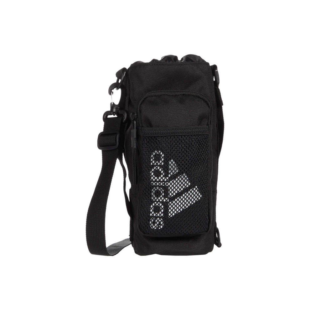 adidas Hydration Crossbody Water Bottle Sling Bag  Black/White  One Si