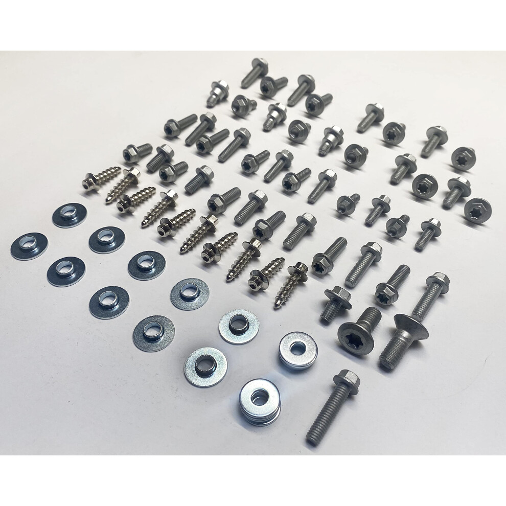 76pc SPECBOLT Body Bolt KIT for Plastics seat fenders Fork Guards shro