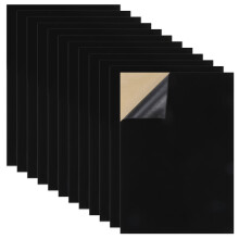 Caydo 12PCS Black Self Adhesive Felt Sheets Soft Velvet Sticky Back F