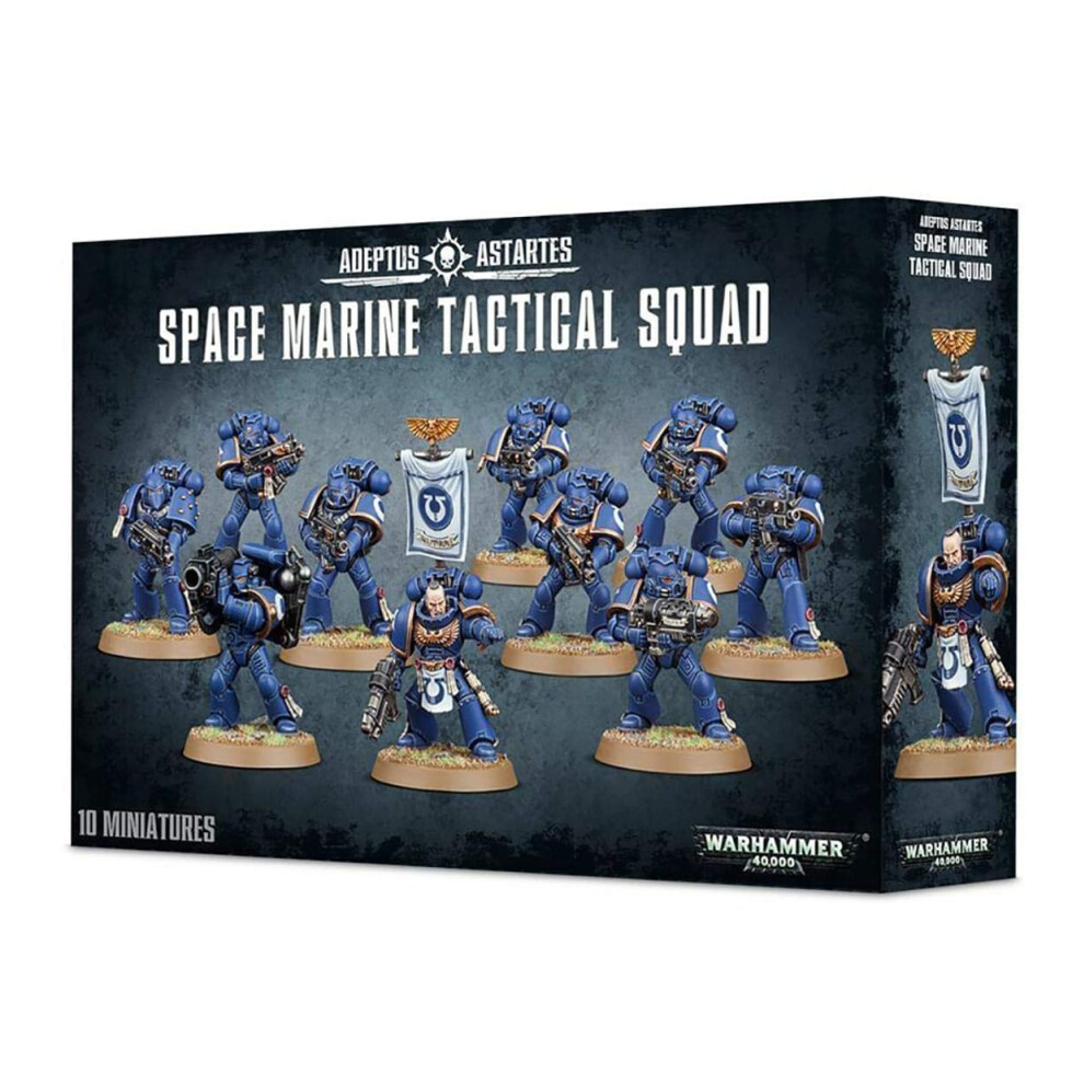 Games Workshop 99120101216"" Warhammer 40K Space Marine Tactical Squad