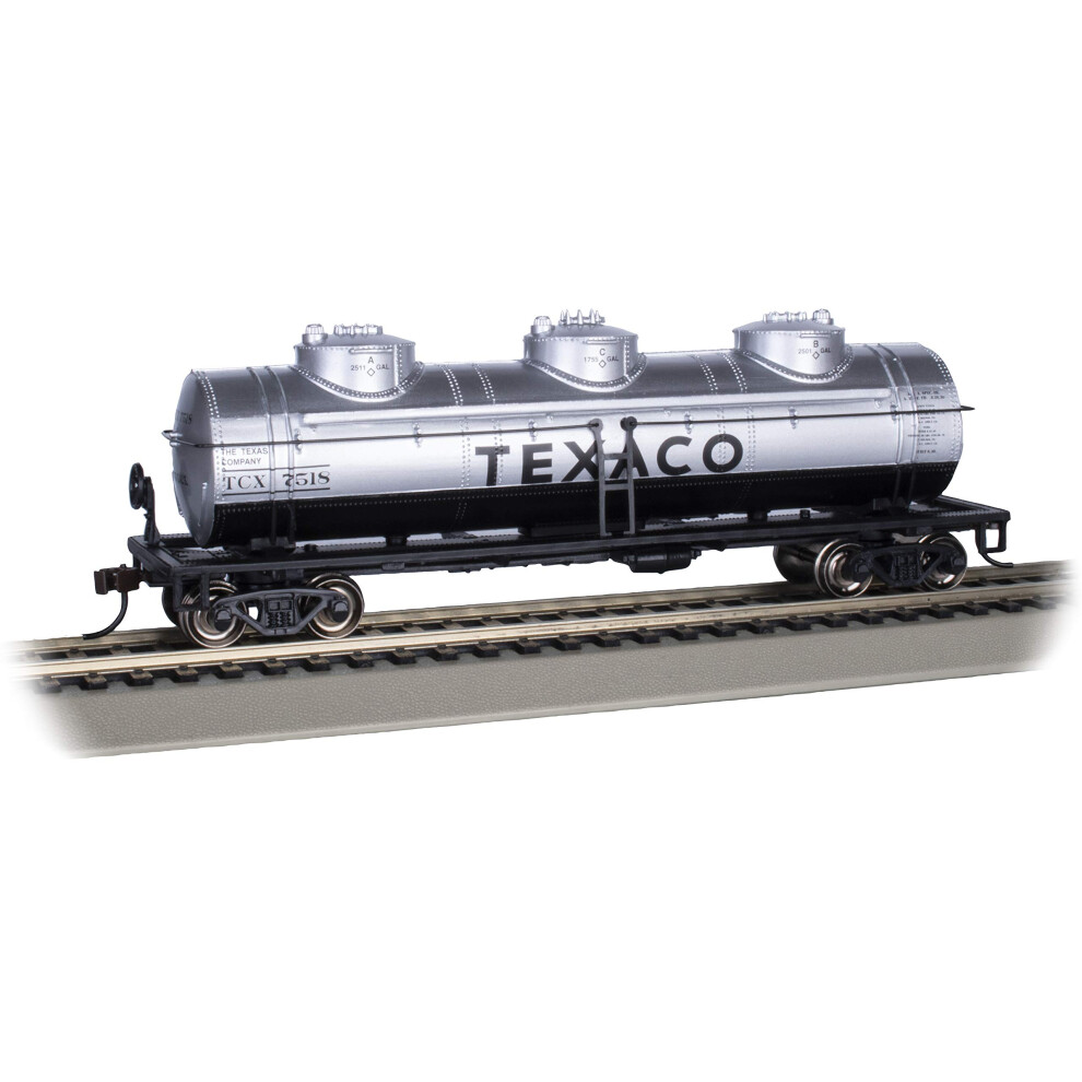 Bachmann Trains - 40' Three-Dome Tank Car - TEXACO #7518 - HO Scale