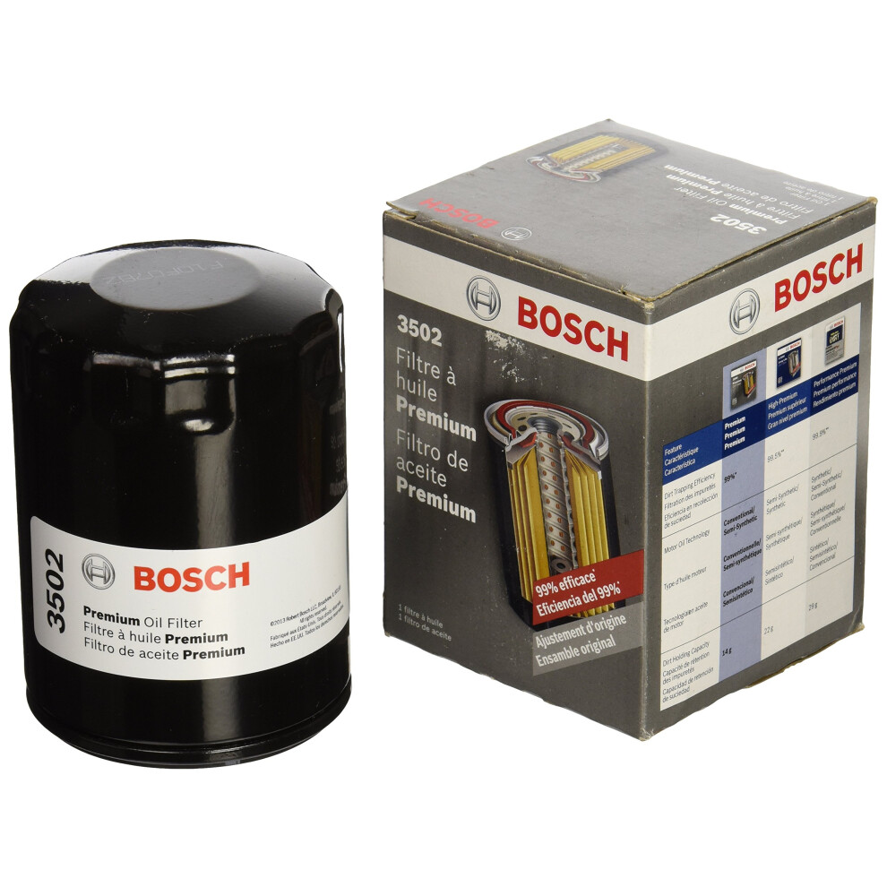 BOSCH 3502 Premium Oil Filter With FILTECH Filtration Technology - Com