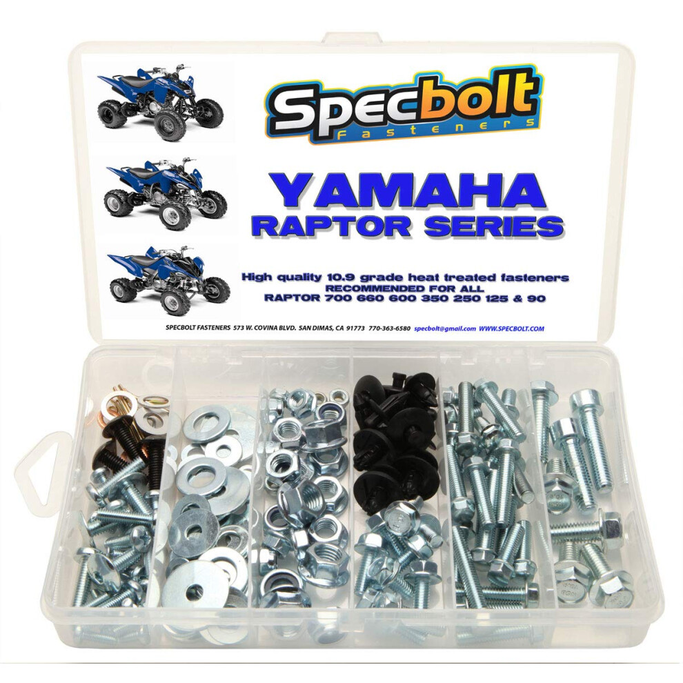 120pc Specbolt Raptor Bolt Kit. fits: Yamaha 600 660 700 ATV for Maint