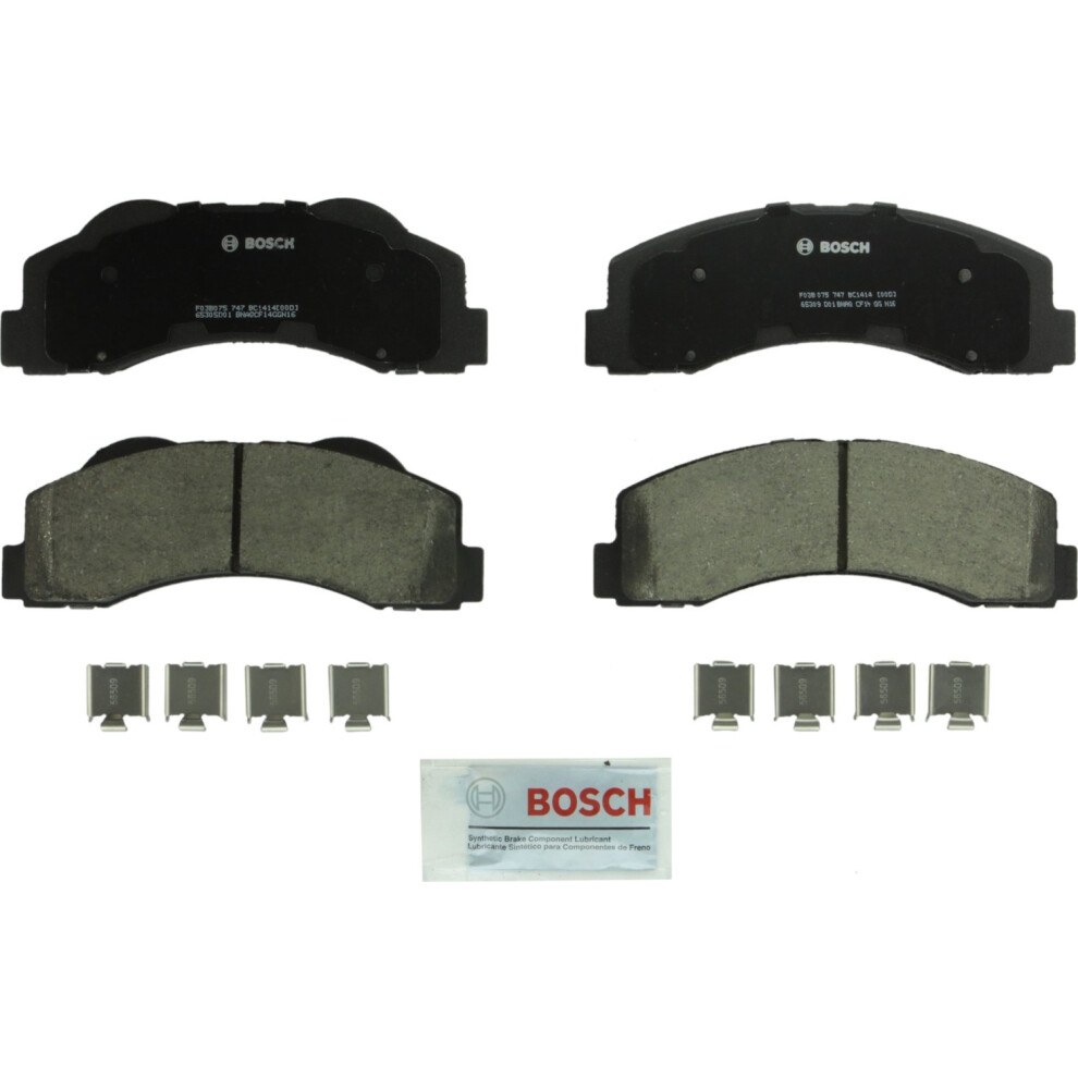 BOSCH BC1414 QuietCast Premium Ceramic Disc Brake Pad Set - Compatible