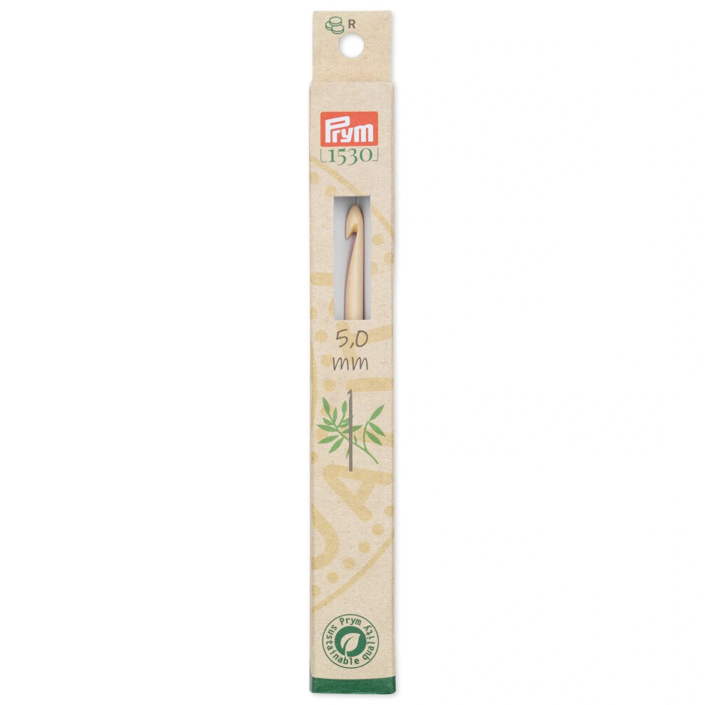 Prym 6""  5mm Bamboo Crochet Hook  One Size  Beige