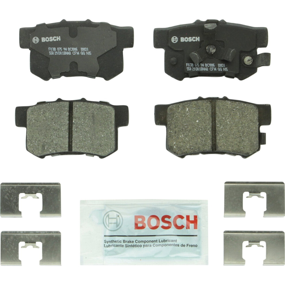 BOSCH BC1086 QuietCast Premium Ceramic Disc Brake Pad Set - Compatible