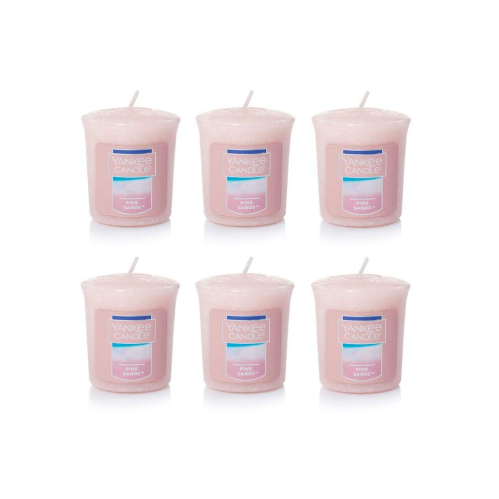 Yankee Candle Lot of 6 Pink Sands Votives