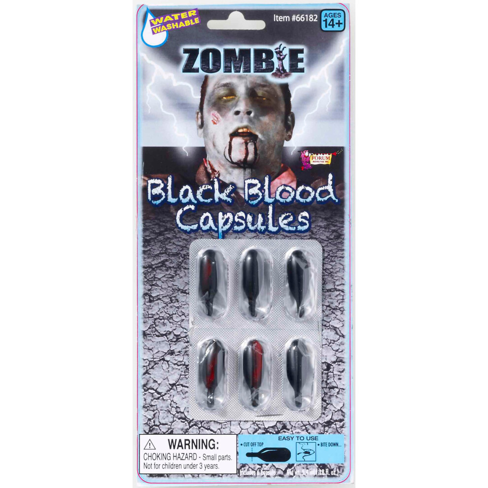 Forum Novelties Zombie Black Blood Capsules