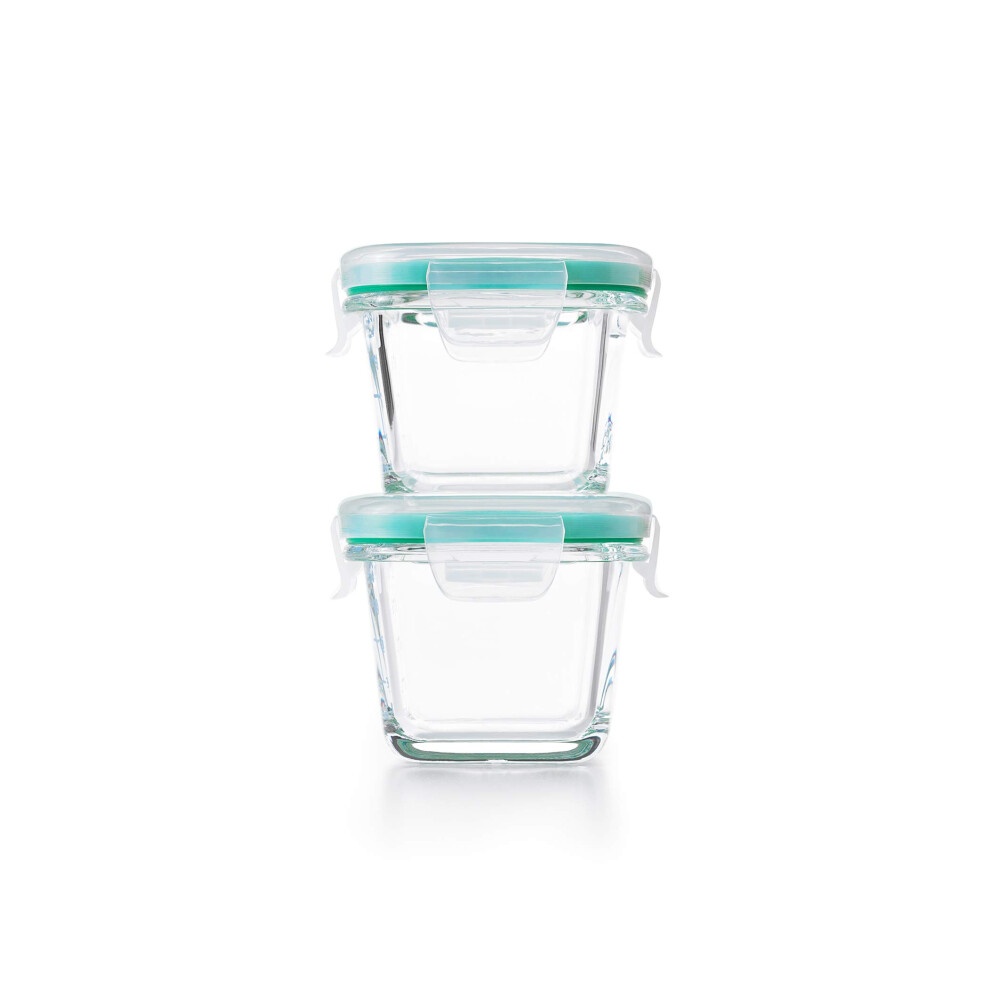 OXO Good Grips 4-Piece Smart Seal Leakproof Mini Glass Container Set