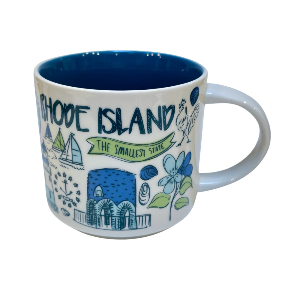 Starbucks Been There Series Rhode Island Ceramic Mug  14 Oz