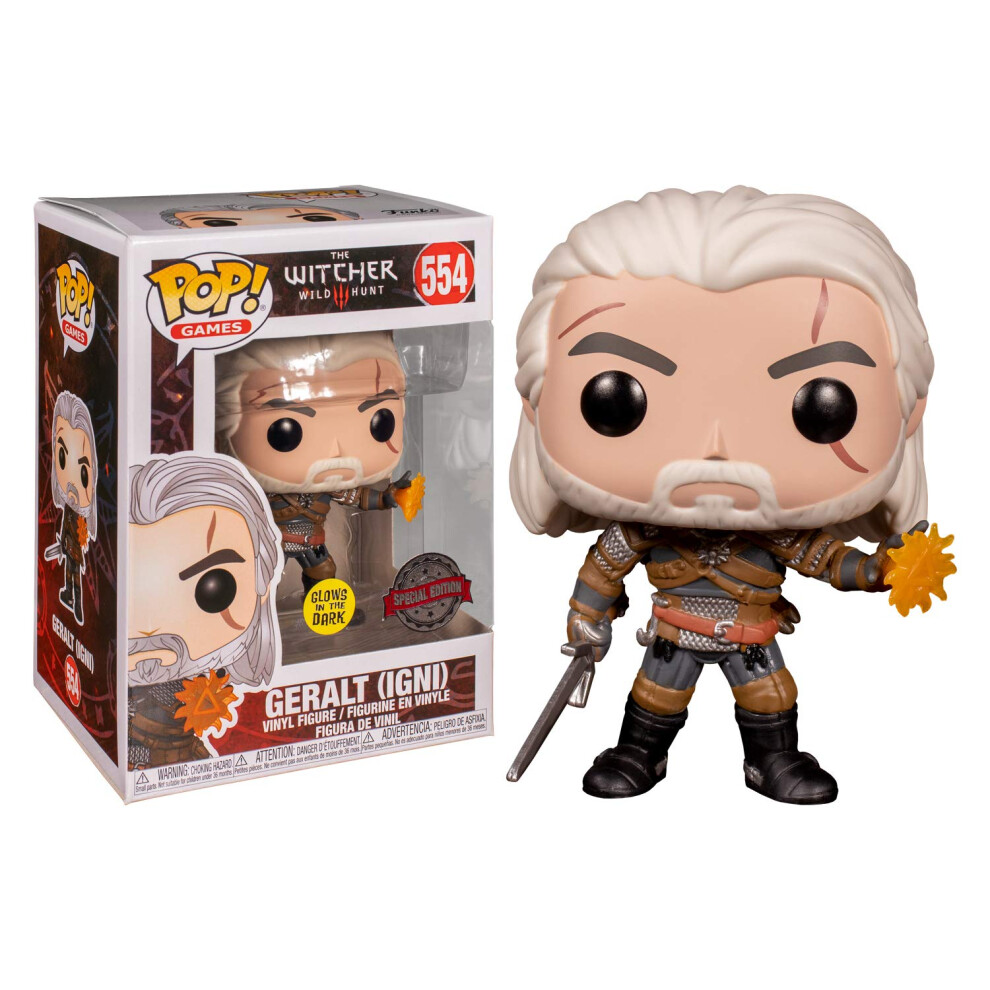 Funko Pop! Games: The Witcher 3: Wild Hunt - Geralt Glow in The Dark G