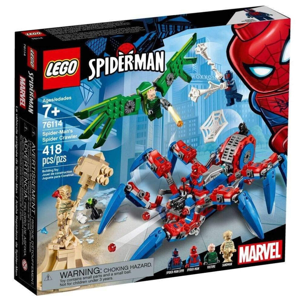 LEGO Marvel Spider-Man: Spider-Man's Spider Crawler 76114 Building Kit