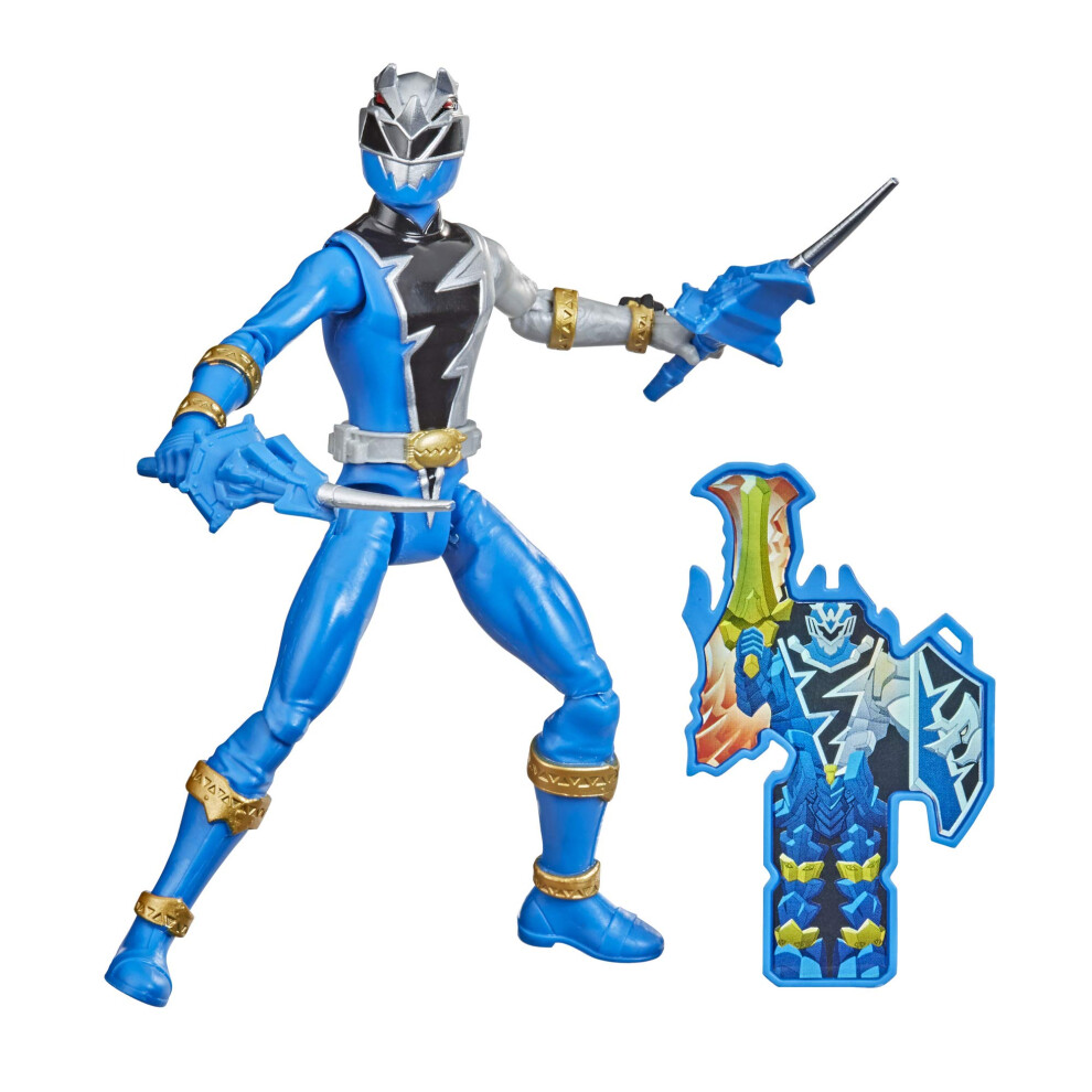 Power Rangers Dino Fury Blue Ranger 6-Inch Action Figure Toy Inspired