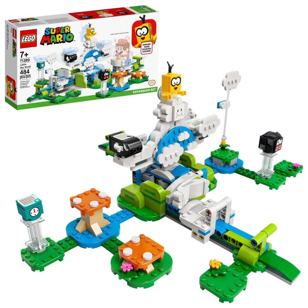 LEGO Super Mario Lakitu Sky World Expansion Set 71389 Building Kit; Co