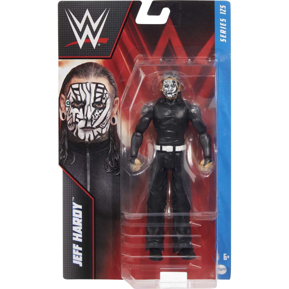 WWE Basic Action Figure  Jeff Hardy  Posable 6-inch Collectible for Ag