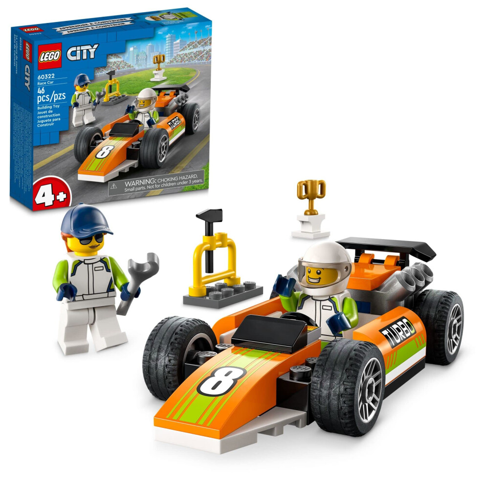 LEGO City Great Vehicles Race Car  60322 F1 Style Toy for Preschool Ki