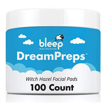Bleep Dreampreps (pojemnik 100 sztuk) | Chusteczki z oczaru wirginijskiego | Czyści i łagodzi | Przygotowanie do Halo | Wyprodukowano w USA