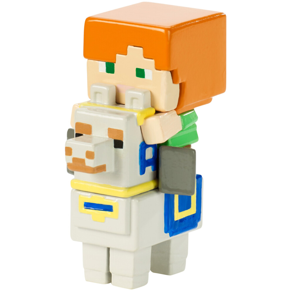 Mattel Minecraft Deluxe Mini Alex on Llama Figure