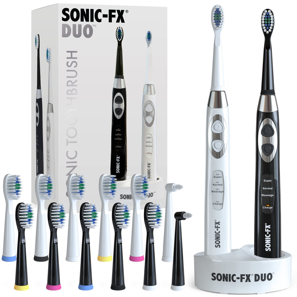 Sonic-FX Duo Dual Handle Rechargeable Electric Toothbrush Set for Adul