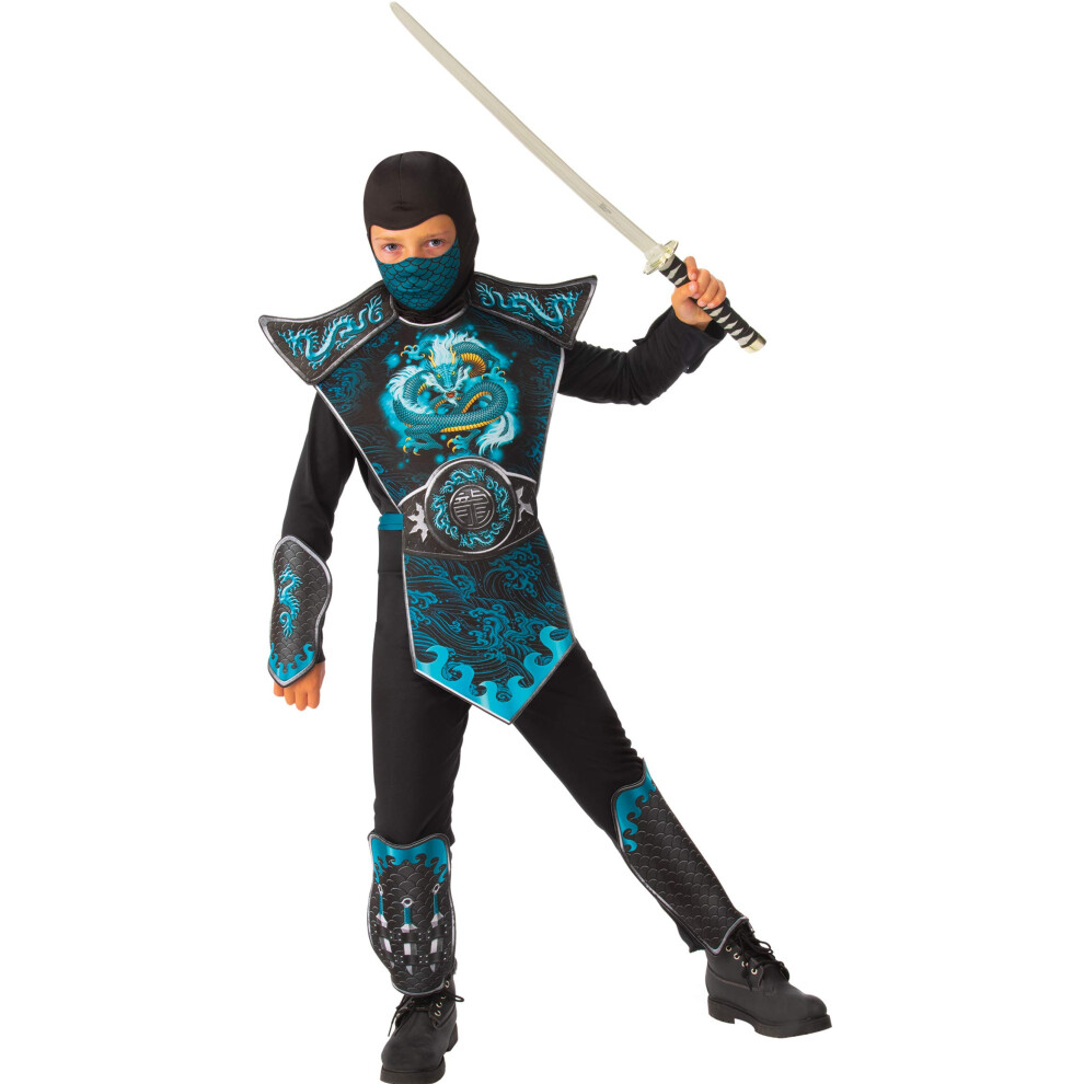 Rubie's Boy's Blue Dragon Ninja Costume  Large