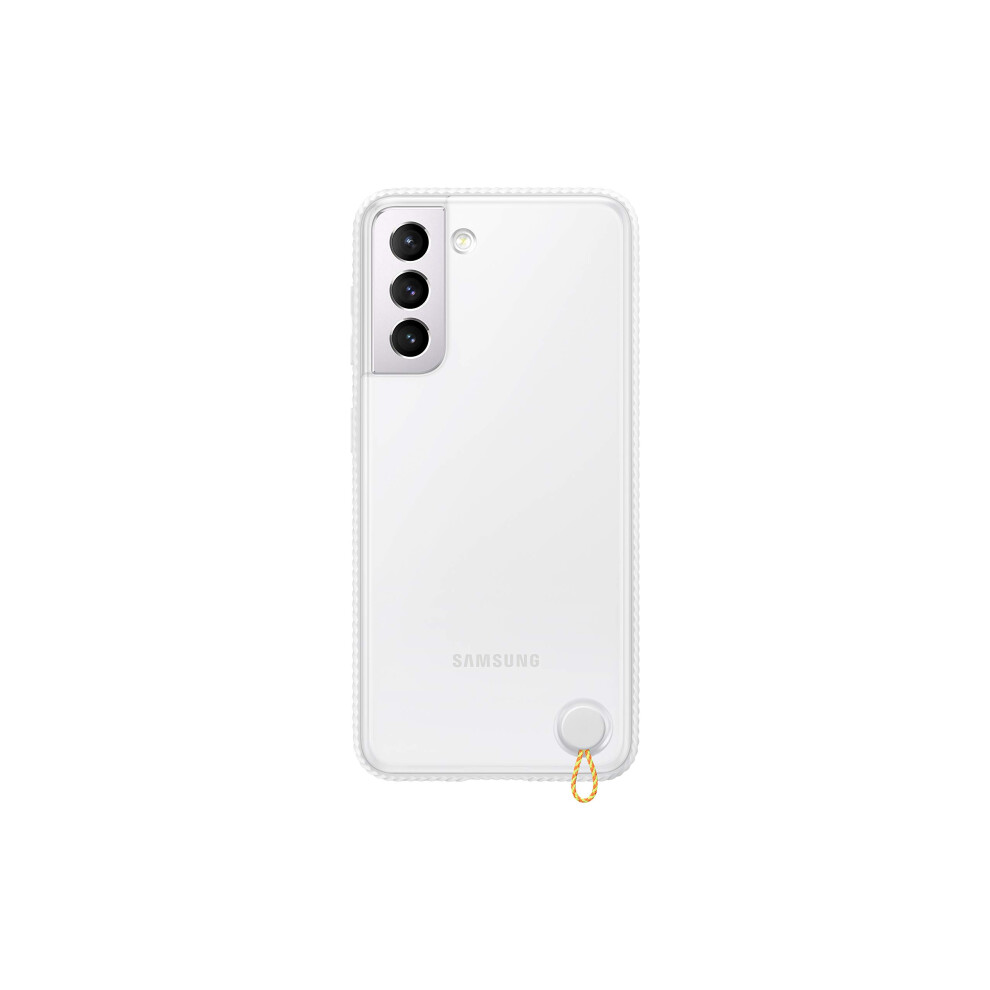 Samsung Galaxy S21 Case  Clear Protective Cover - White (US Version )