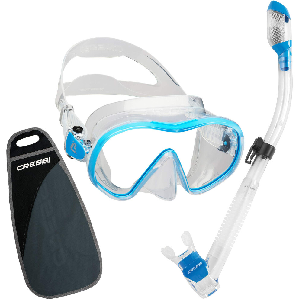 Cressi F-Dual & Supernova Dry  Clear/Blue