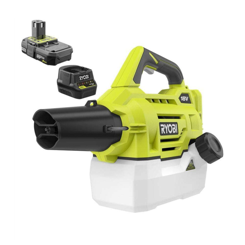 RYOBI ONE+ 18-Volt Lithium-Ion Cordless Mister with 2.0 Ah Battery and