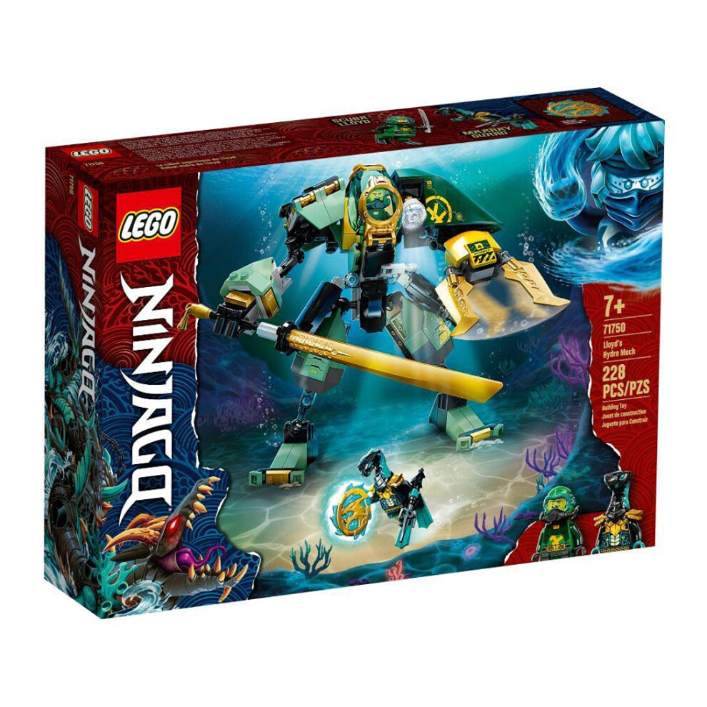 LEGO NINJAGO Lloyds Hydro Mech 71750 Building Kit  Underwater Playset