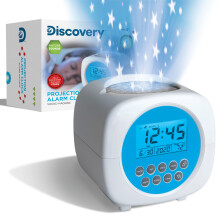 Discovery Kids Sound Machine Alarm Clock with Stars Projection  6 Natu