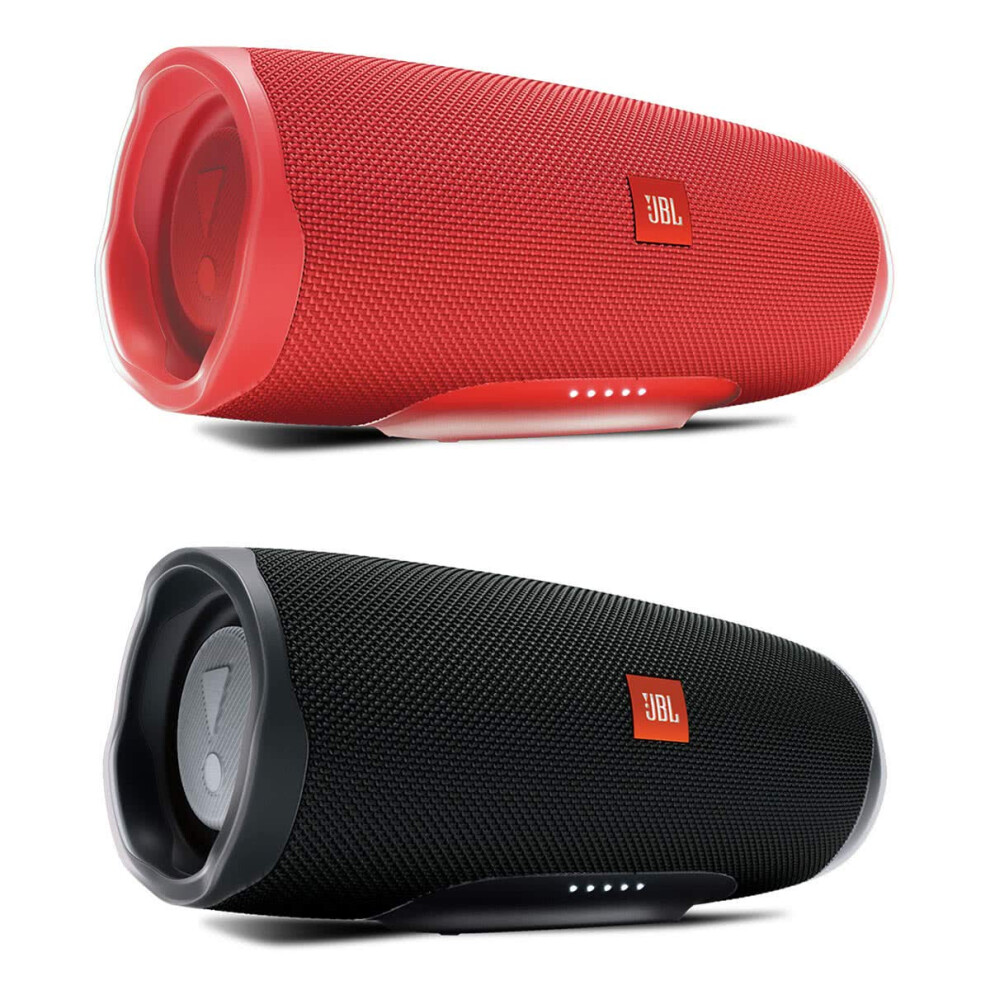 JBL Charge 4 Waterproof Portable Wireless Bluetooth Speaker Bundle - P