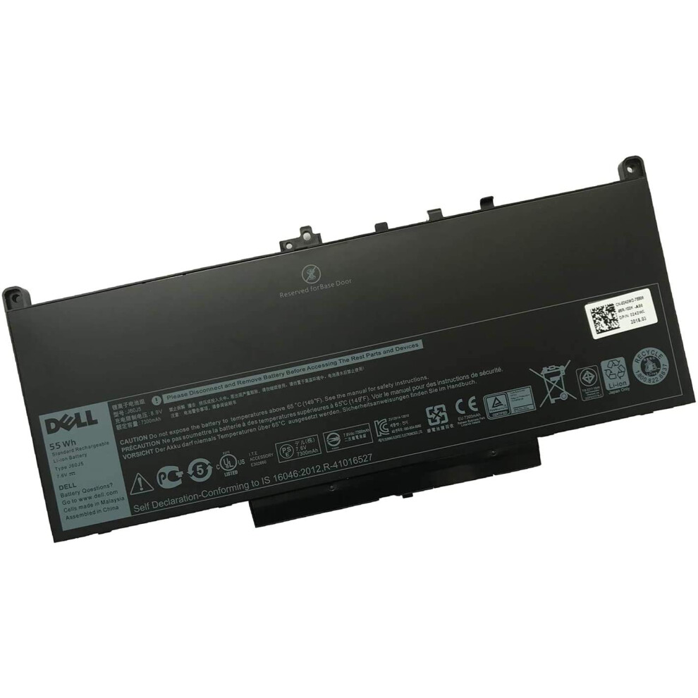 Dell Genuine Built-in Battery for Latitude E7270 & E7470 - Type J60J5