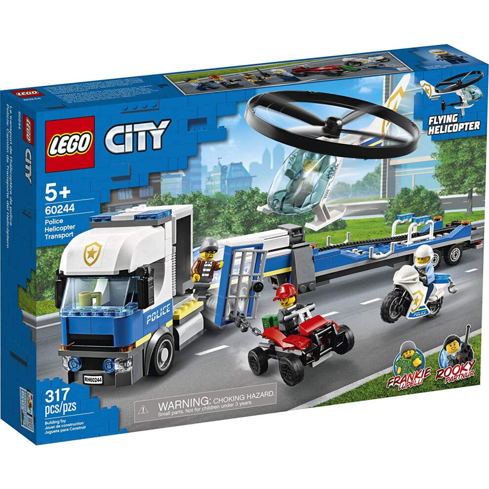 LEGO City Police Helicopter Chase 60244 Police Toy  Cool Building Set