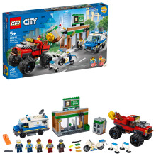 LEGO City Policía Monstruo Camión Robo 60245 Juguete para Niños, Set de Construcción (362 Piezas)