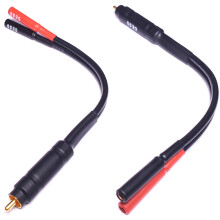 CESS-104 RCA Male Plug to Banana Female Jack Adapter Cable 2 Pack